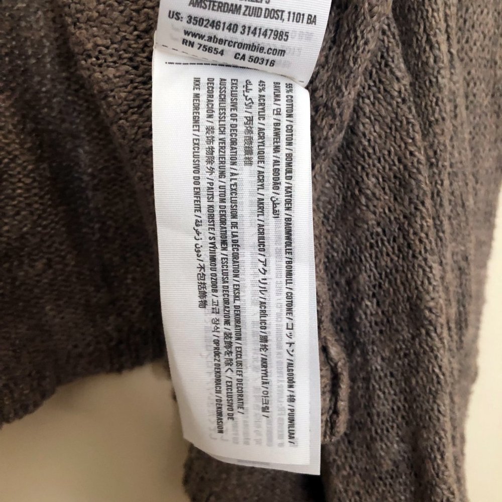 Hollister Lightweight Tan Open-Front Cardigan | Size XS - Picture 6 of 10